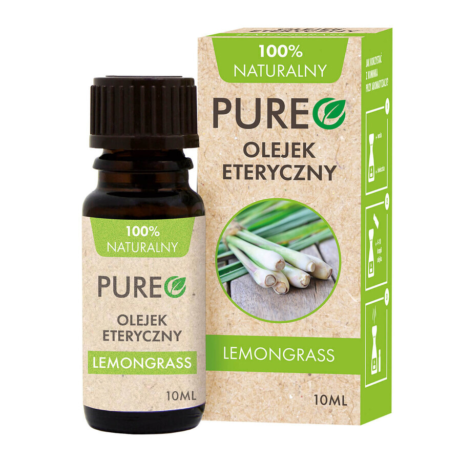 Winkel op Pureo, citroengras etherische olie, 10 ml Pureo, citroengras etherische olie, 10 ml