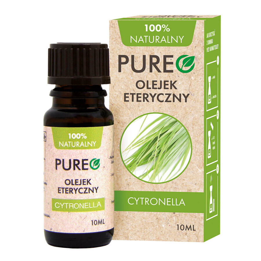 Comprar Pureo, aceite esencial de citronela, 10 ml Pureo, aceite esencial de citronela, 10 ml