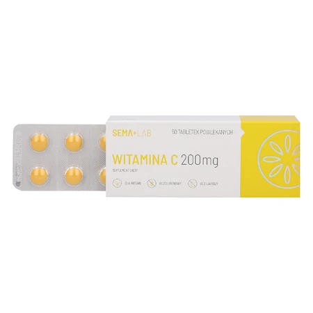 SEMA Lab Vitamine C 200 mg, 50 comprimés pelliculés