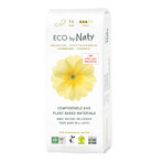 Eco By Naty, umweltfreundliche Damenbinden, kompostierbar, Normal, 14 Stück Eco By Naty, umweltfreundliche Damenbinden, kompostierbar, Normal, 14 Stück