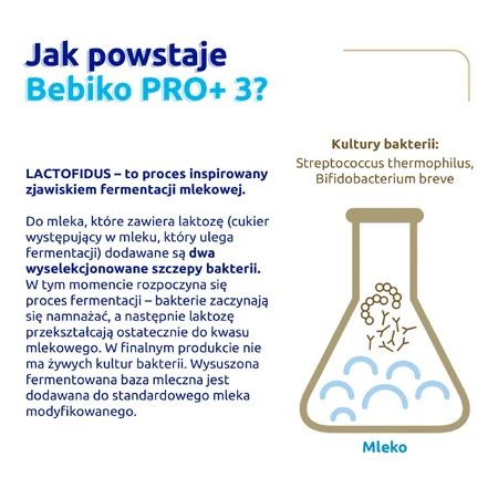 Bebiko Pro+ 3 Nutriflor Pro+, modified milk, over 1 year, 700 g