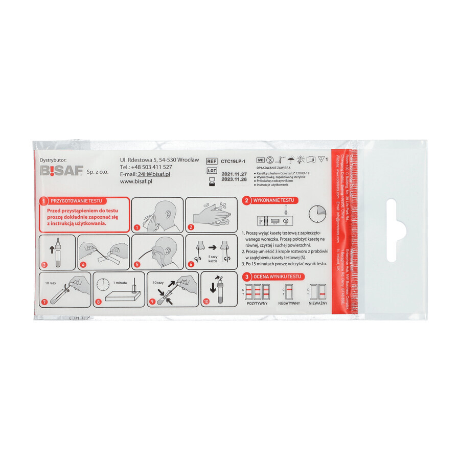 Bisaf, COVID-19 Ag Test, COVID-19 rapid antigen test, 1 pc