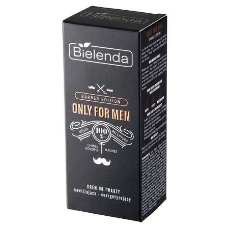 Bielenda Only For Men Barber Edition, moisturizing and energizing cream, 50 ml