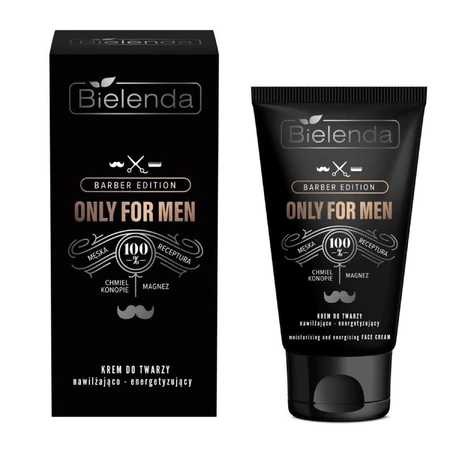 Bielenda Only For Men Barber Edition, moisturizing and energizing cream, 50 ml