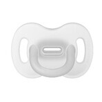 Suavinex Smoothie, pacifier, 100% silicone, physiologic SX Pro, transparent, 0-6 months, 1 piece
