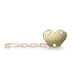 Suavinex Spread Joy, fopspeen clip glanzend, beige hart, vanaf de geboorte, 1 stuk