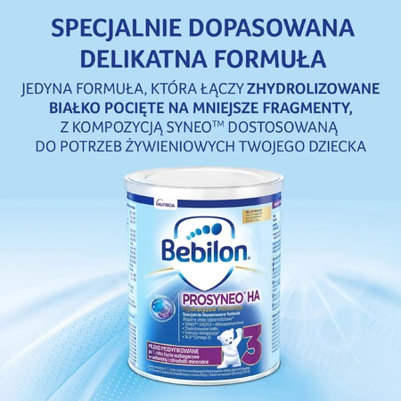 Bebilon Prosyneo HA gehydrolyseerd Advance 3, gemodificeerde melk, na 1 jaar, 400 g