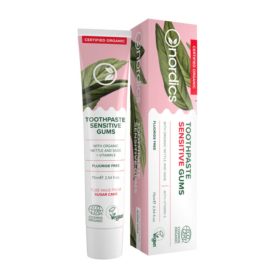 Buy Nordics Sensitive Guns Organic Toothpaste Nettle Sage + Vitamin E Fluoride Free 75ml Nordics Sensitive Guns Organic Toothpaste Nettle Sage + Vitamin E Fluoride Free 75ml