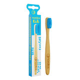 Nordics, children's toothbrush, bamboo, blue, from 3 years, 1 pc