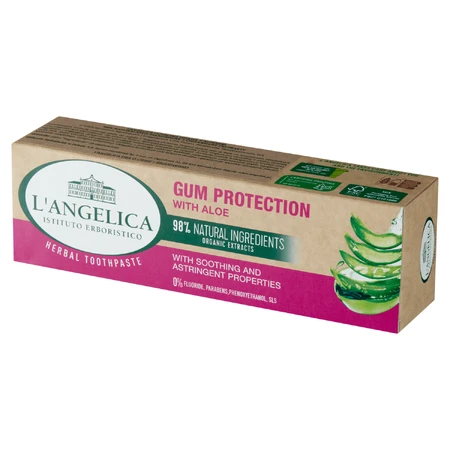 L'Angelica, pasta de dientes con aloe, Protección de las encías, 75 ml