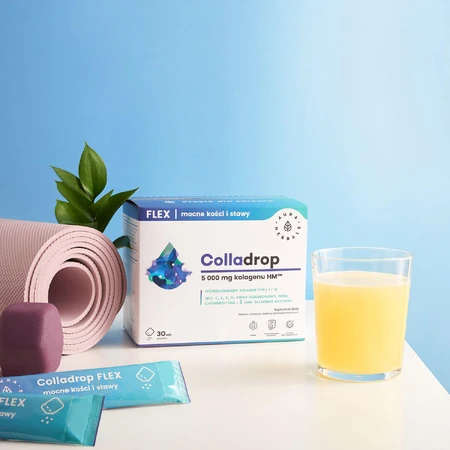 Aura Herbals Colladrop Flex Colágeno 5000 mg, 30 sobres