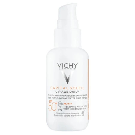 Vichy Capital Soleil UV-Age Daily, fluide colorant anti-photo-âge, SPF 50+, 40 ml 