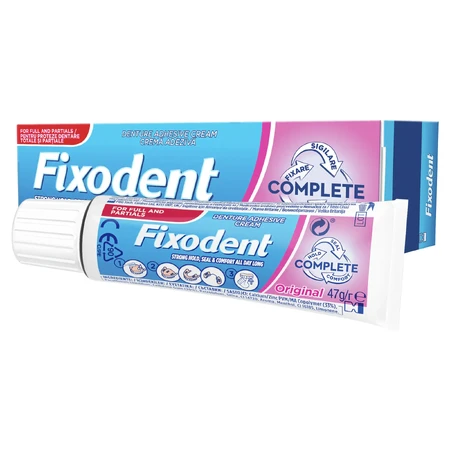 Fixodent Complete Original denture adhesive cream pack, 47 g + 47 g, Procter&Gamble