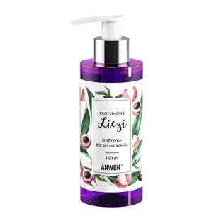 Anwen Protein Lychee, acondicionador para el cabello sin enjuague, 150 ml