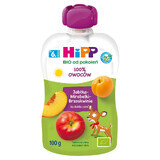HiPP HiPPiS Bio fruit mousse, apples, peaches, mirabelle, after 6 months, 100 g