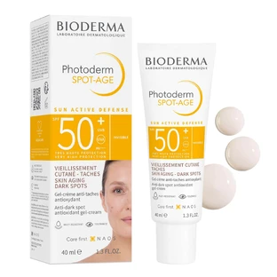Bioderma Photoderm Spot-Age, crema protectora antioxidante para prevenir la hiperpigmentación, FPS 50+, 40 ml