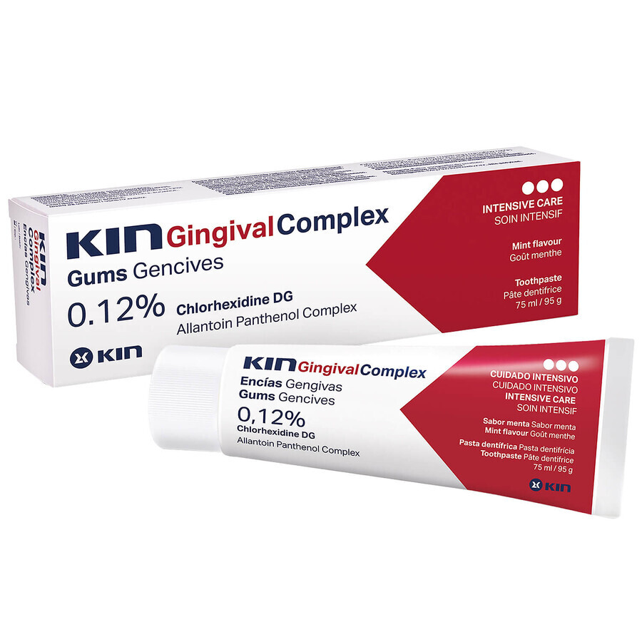 Kin Gingival Complex, pasta de dientes con clorhexidina, 75 ml