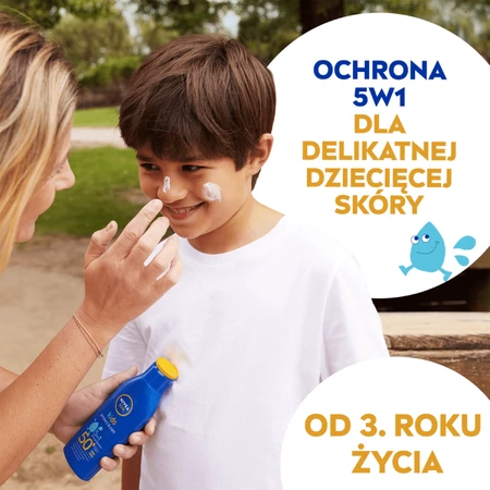 Nivea Sun Kids Protect &amp; Care 5in1, Sonnenschutzlotion für Kinder, SPF 50+, 200 ml