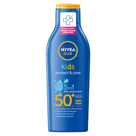 Nivea Sun Kids Protect &amp; Care 5in1, Sonnenschutzlotion für Kinder, SPF 50+, 200 ml