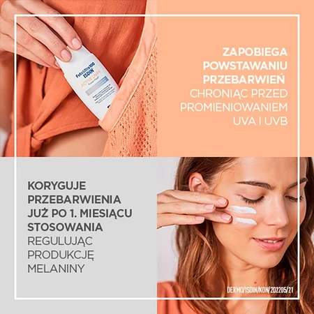 Isdin Fotoultra 100 Active Unify, fluido corrector de decoloración, SPF 50+, 50 ml