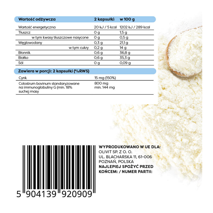 Osavi Vital Colostrum Immuno 800 mg, 120 capsule