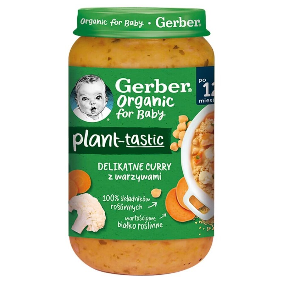 Shop Gerber Bio Plant-Tastic, zartes Curry mit Gemüse, ab 12 Monaten, 250 g Gerber Bio Plant-Tastic, zartes Curry mit Gemüse, ab 12 Monaten, 250 g