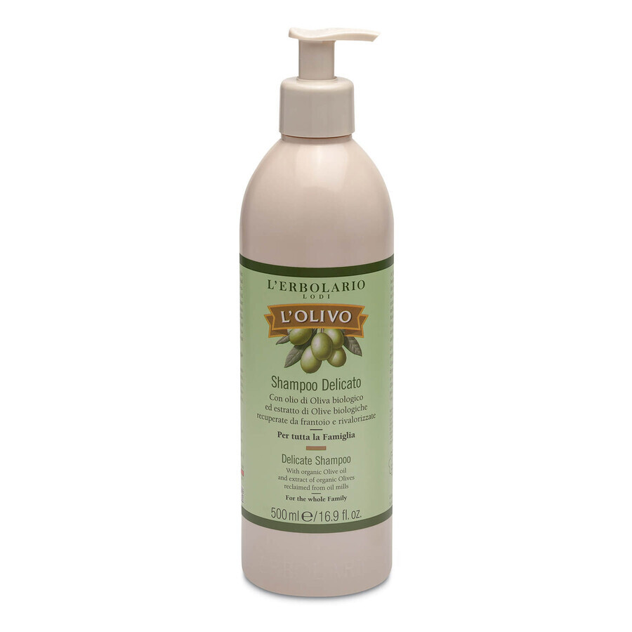 Boutique L'Erbolario L'Olivo, shampooing doux pour toute la famille, 500 ml L'Erbolario L'Olivo, shampooing doux pour toute la famille, 500 ml