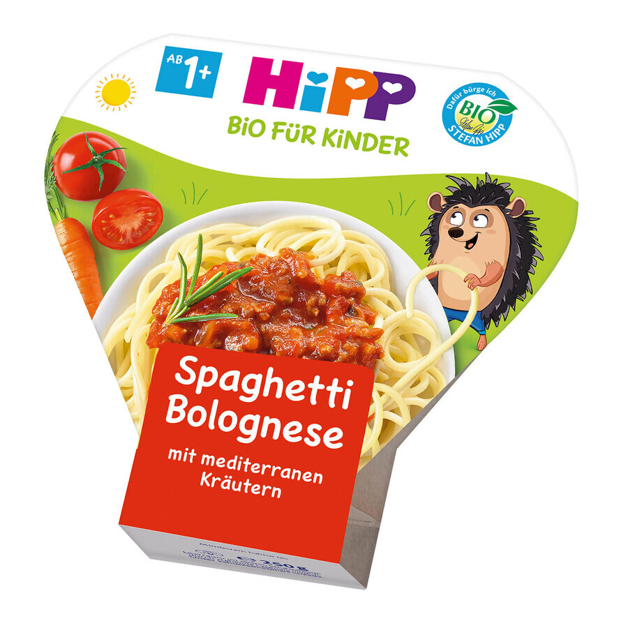 Piatto HiPP Bio, spaghetti alla bolognese, dopo 1 anno, 250 g
