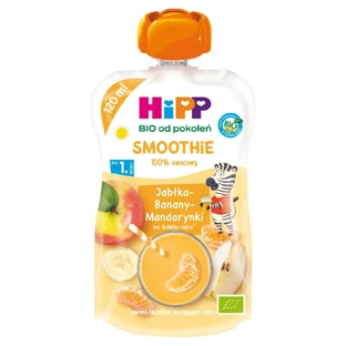 HiPP Smoothie Bio, manzana, plátano y mandarina, después de 1 año, 120 g