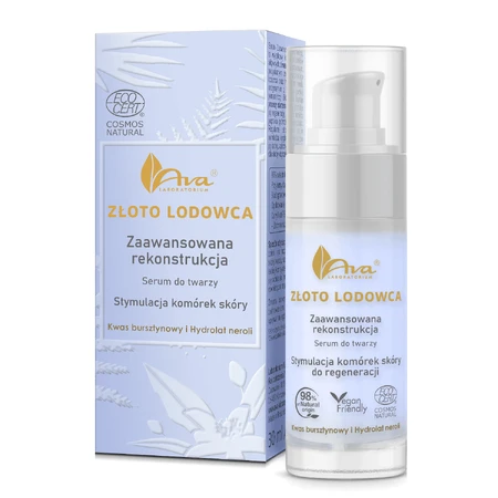 Ava Glacier Gold, fortschrittliches rekonstruktives Gesichtsserum, 30 ml