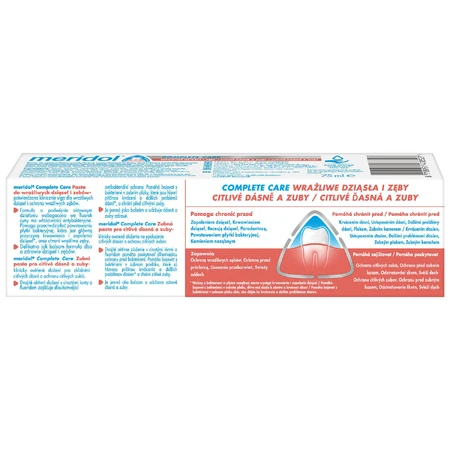 Meridol Complete Care, Zahnpasta, empfindliches Zahnfleisch und Zähne, 75 ml