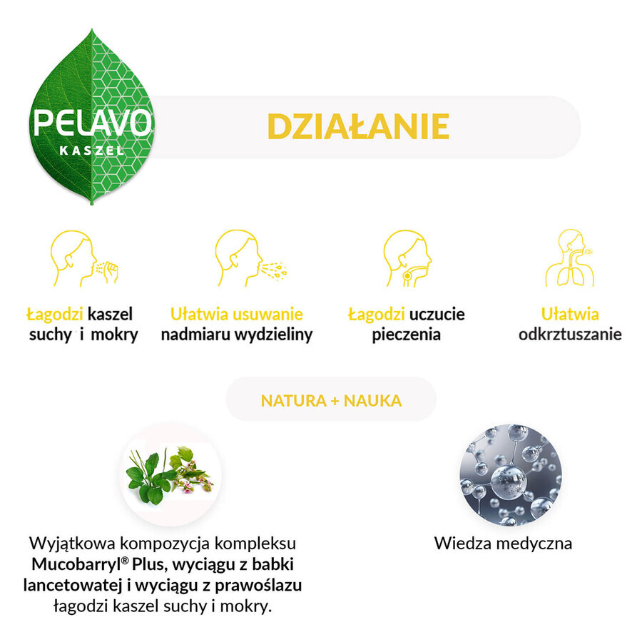 Pelavo Dry and wet cough, syrup for children over 1 year old, 175 ml