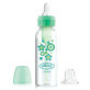 Dr Brown&#39;s Options+, ensemble biberon-tasse, biberon anti-colique avec col &#233;troit et t&#233;tine taille 3, 250 ml + embout buccal sans goutte, vert