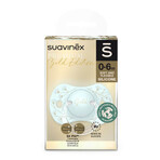 Suavinex SX Pro Gold Edition, suzetă, silicon, fiziologic, albastru, 0-6 luni, 1 buc Suavinex SX Pro Gold Edition, suzetă, silicon, fiziologic, albastru, 0-6 luni, 1 buc