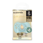 Suavinex SX Pro Gold Edition, suzetă, silicon, fiziologic, albastru, 6-18 luni, 1 buc Suavinex SX Pro Gold Edition, suzetă, silicon, fiziologic, albastru, 6-18 luni, 1 buc
