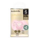 Suavinex SX Pro Gold Edition, suzetă, silicon, fiziologică, roz, 6-18 luni, 1 buc Suavinex SX Pro Gold Edition, suzetă, silicon, fiziologică, roz, 6-18 luni, 1 buc