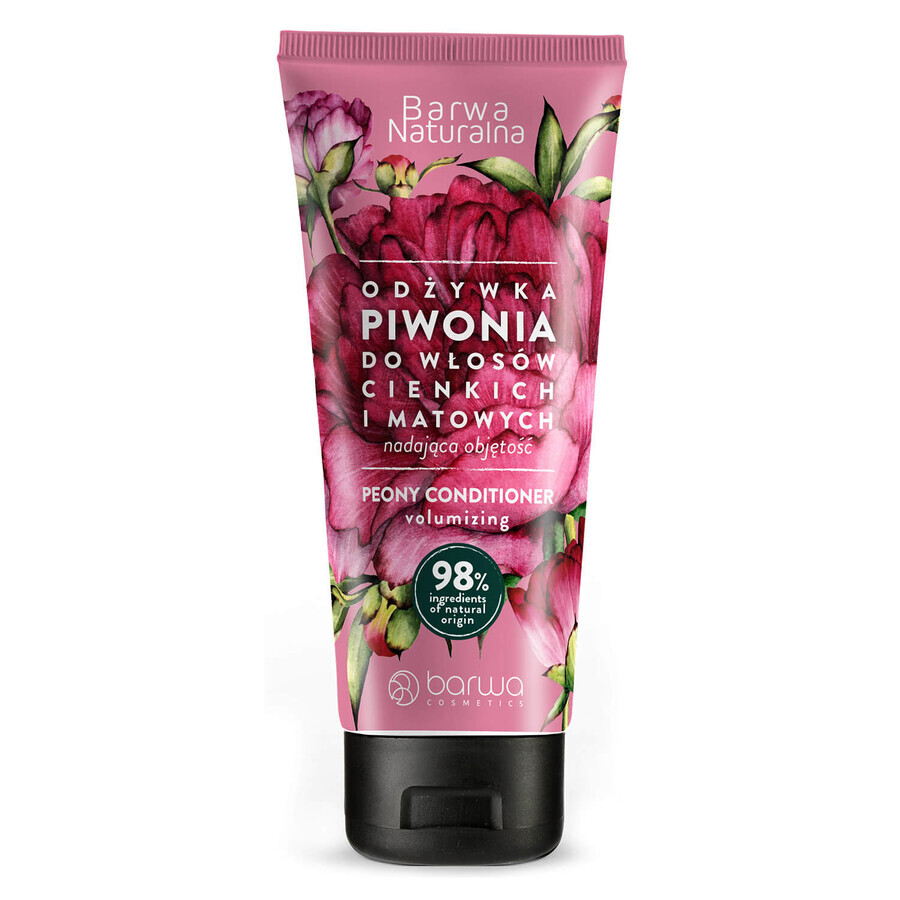 Boutique Barwa Natural, après-shampooing à la pivoine pour cheveux fins et ternes, volumateur, 200 ml Barwa Natural, après-shampooing à la pivoine pour cheveux fins et ternes, volumateur, 200 ml