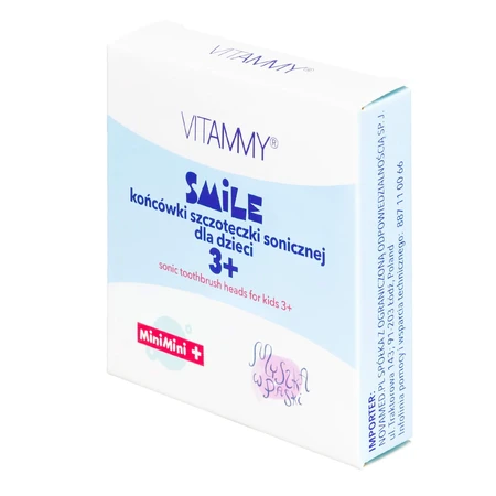 Vitammy Smile, embouts de brosse à dents sonique pour enfants, MiniMini+, à partir de 3 ans, 4 pièces