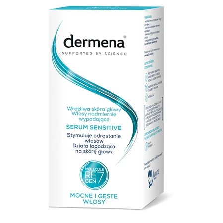Dermena Sensitive, Serum zur Stimulierung des Haarwuchses für empfindliche Kopfhaut, 50 ml
