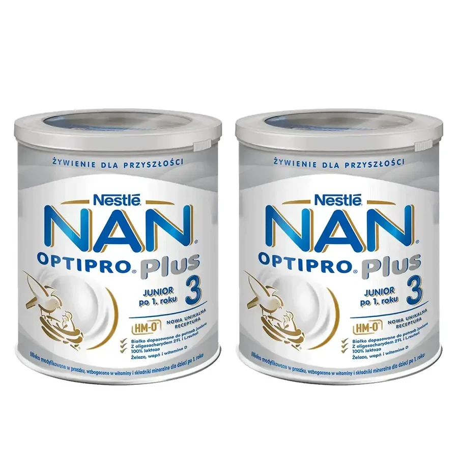 Nestlé NAN Optipro Plus 3 HMO, fórmula para niños a partir de 1 año, 800 g