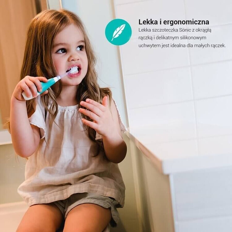 Bbluv Sonik, punte per spazzolino sonico per bambini, 18-36 mesi, 2 pezzi