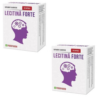 Pachet Lecitină forte, 30 + 30 capsule, Parapharm