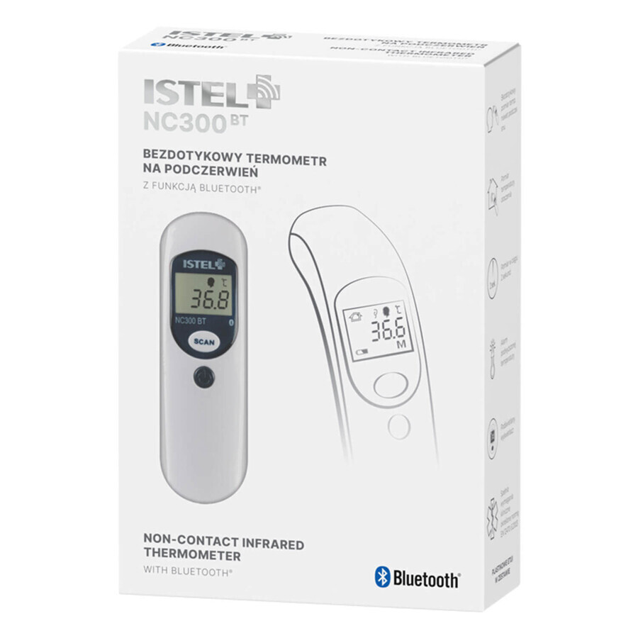Istel NC300 BT, termómetro infrarrojo sin contacto con función Bluetooth