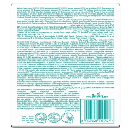 Pampers Harmonie Aqua, vochtige doekjes, 15 x 48 stuks