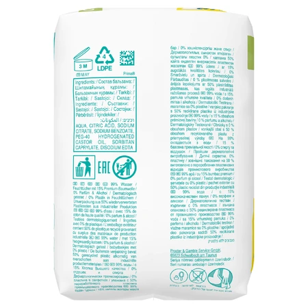 Pampers Harmonie Aqua, Feuchttücher, 3 x 48 Stück