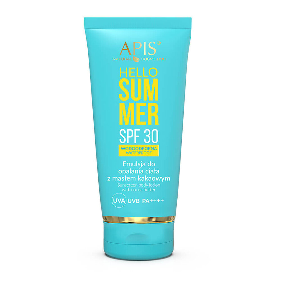 Shop Apis Hello Summer, Emulsion für Sonnenbäder mit Kakaobutter, SPF 30, 200 ml Apis Hello Summer, Emulsion für Sonnenbäder mit Kakaobutter, SPF 30, 200 ml