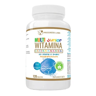 Progress Labs Multivitamin Junior, Orangengeschmack, 120 Lutschtabletten