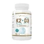 Progress Labs Vitamin K2 MK-7 aus Natto 100 μg + D3 2000 IU 50 μg, 120 Tabletten