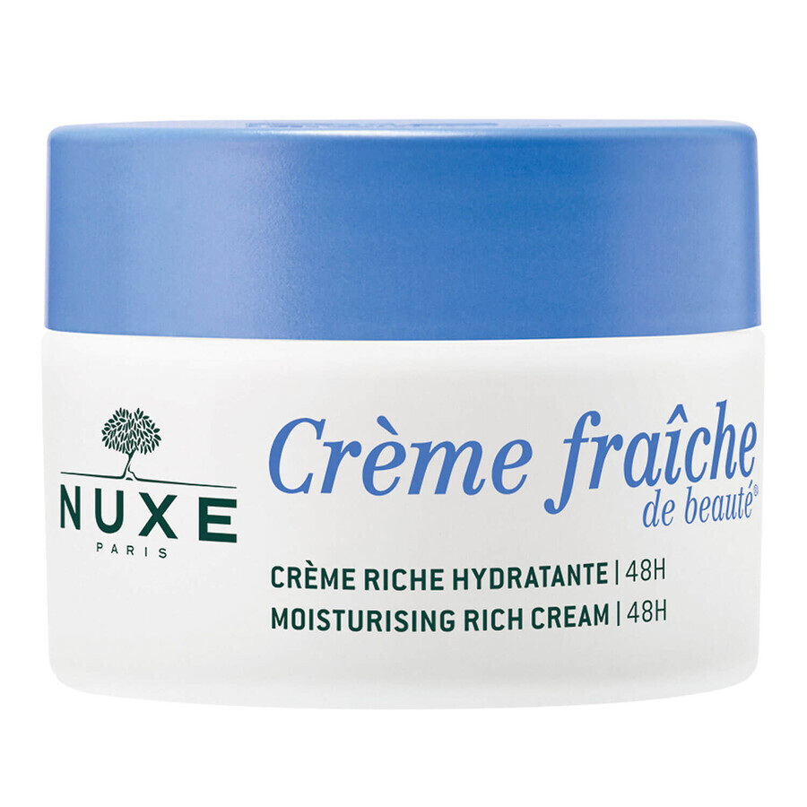 Nuxe Creme Fraiche de Beaute, crema idratante ricca 48h, pelle secca, 50 ml Nuxe Creme Fraiche de Beaute, crema idratante ricca 48h, pelle secca, 50 ml