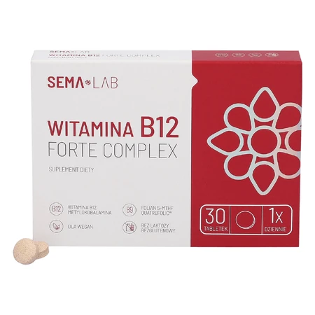 SEMA Lab Vitamine B12 Forte Complex, 30 filmomhulde tabletten